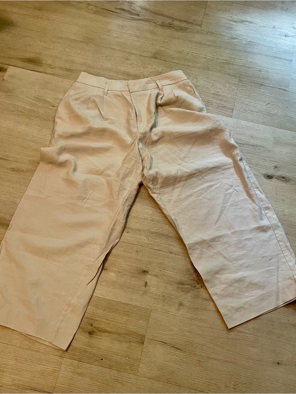 a new day Beige Wide Leg Cropped Pants